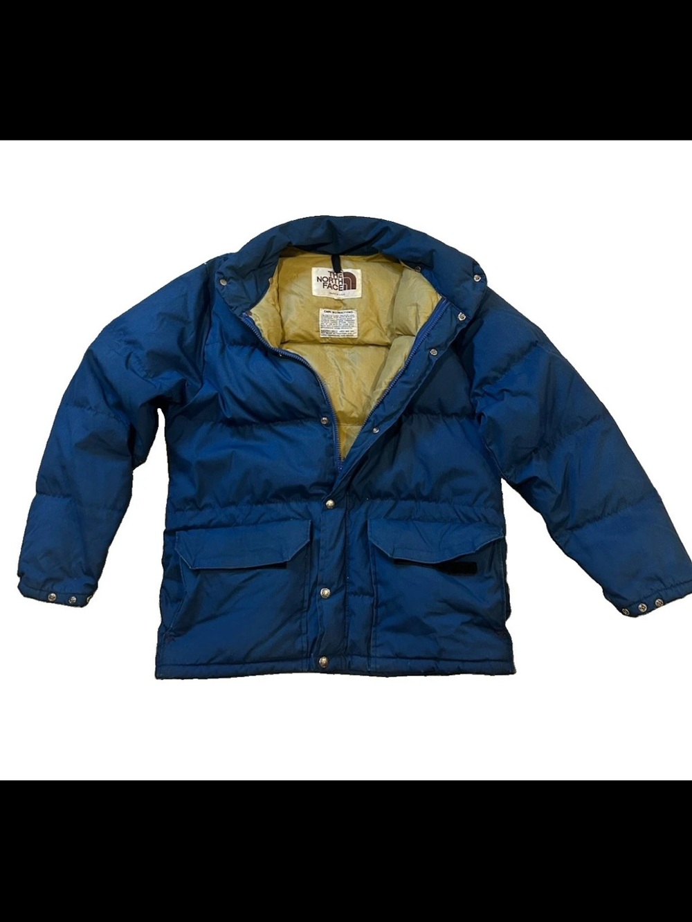 Vintage The North Face Jacket Womens Small Blue Down Puffer Made USA 70s